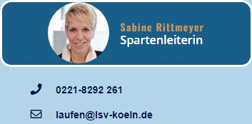 Lufthansa Sportverein Köln e.V. - Spartenleiterin Laufen - Sabine Rittmeyer
